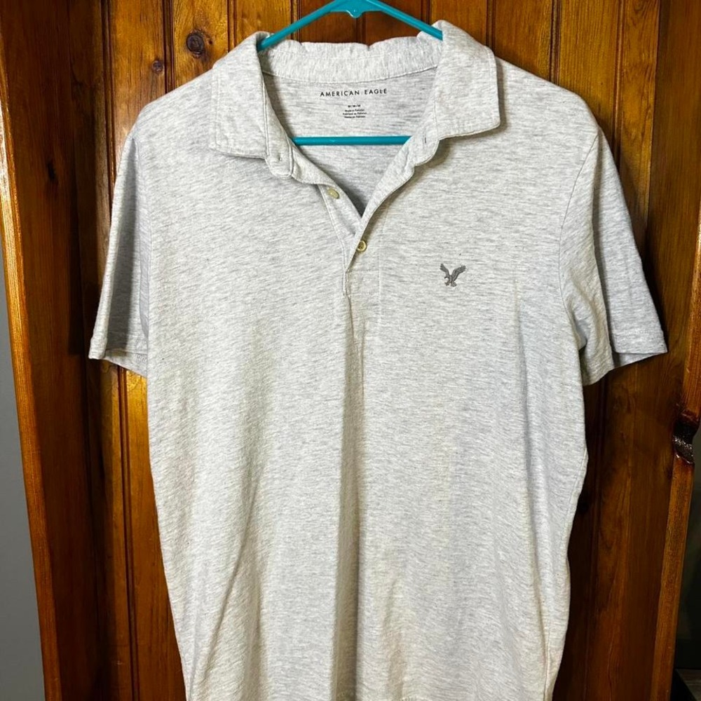 Gray American Eagle polo shirt size Medium‎